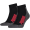 2er Pack PUMA Cushioned Quarters Socken black/white/red 35-38