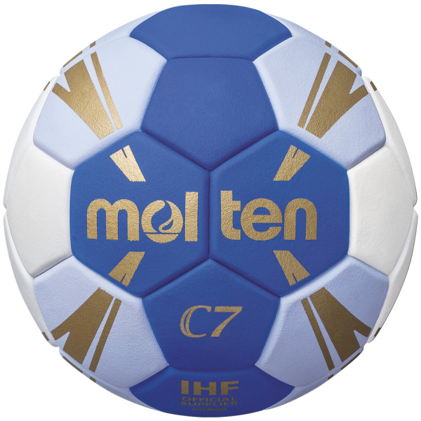 molten Handball H2C3500 BW blau/weiß/gold Gr. 2