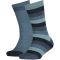 2er Pack TOMMY HILFIGER Basic Stripe Socken Kinder 356 - jeans 39-42