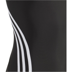 adidas 3-Streifen Badeanzug Kinder 000 - black/white 164