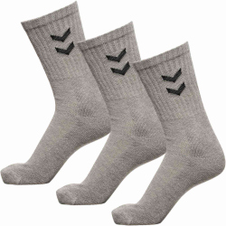 3er Pack hummel Basic Socken 2006 - grey melange 12 (41-45)