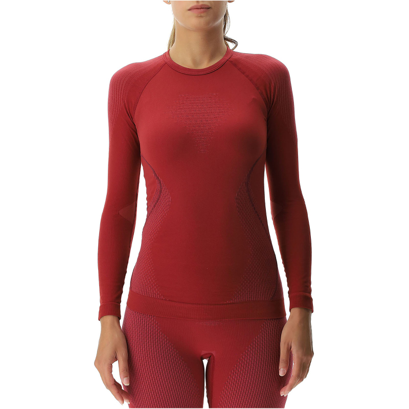 UYN Evolutyon langarm Funktionshirt Damen R723 - sofisticated red/bordeaux/bordeaux L/XL