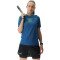 UYN Padel Series Smash kurzarm Padel Tennisshirt Damen K948 - blue poseidon/lime XS
