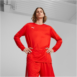 PUMA Hoops Team Shooting Basketball Langarmshirt Herren 03 - PUMA red XL