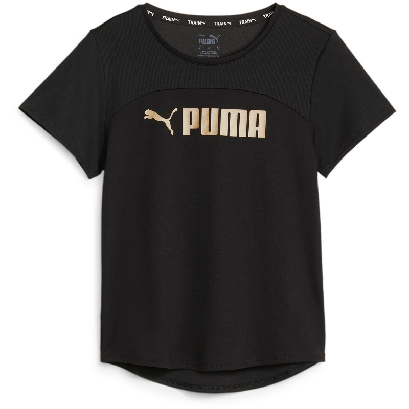 PUMA Fit Logo Ultrabreathe Trainingsshirt Damen 51 - PUMA black/PUMA gold  L, 29,95 €