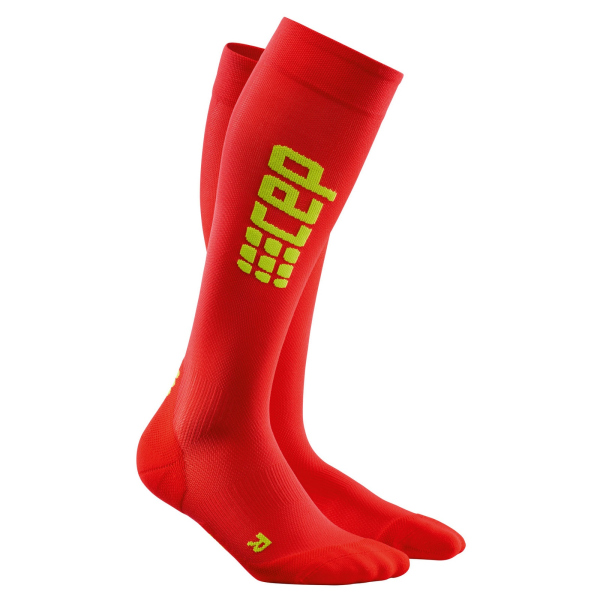 CEP Progressive+ Run Ultralight Socks Women red/green II