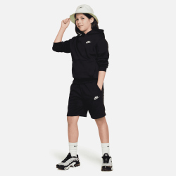 NIKE Sportswear Club Fleece Hoodie Kinder 010 - black/white XL (158-170 cm)