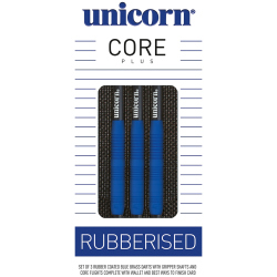 Unicorn Core Plus Rubberised Blue Steel Darts