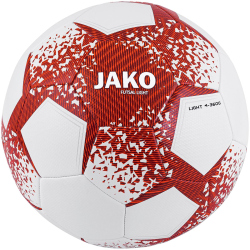10er Ballpaket JAKO Light 360g Futsal-Hallenfußball 702 - weiß/weinrot/neonorange 4