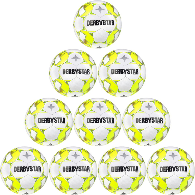 10er Ballpaket DERBYSTAR Apus TT Futsal weiß/gelb/rot 4, 179,99 €