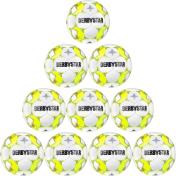 10er Ballpaket DERBYSTAR Apus TT Futsal weiß/gelb/rot 4