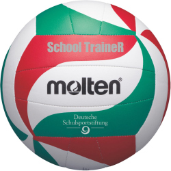 10er Ballpaket molten School TraineR Volleyball V5M-ST weiß/grün/rot 5