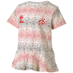 hummel 1. FC Köln Baby-Set Shirt mit Schößchen + Hose white asparagus dot 86