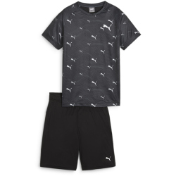 PUMA Active Sports Print T-Shirt + Shorts Set Jungen