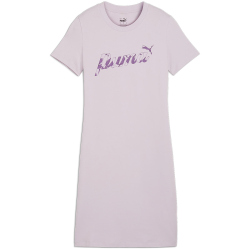 PUMA Essentials+ Blossom Graphic Kleid Damen 60 - grape mist XS
