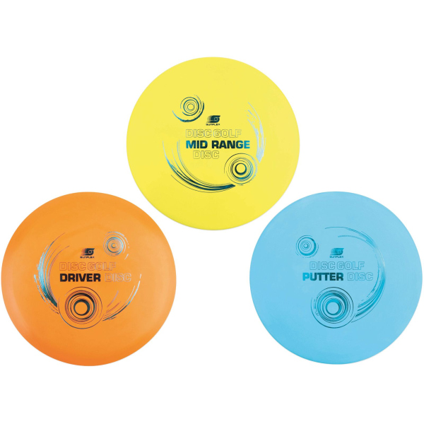 Sunflex Disc Golf Set Orange-Gelb-Blau