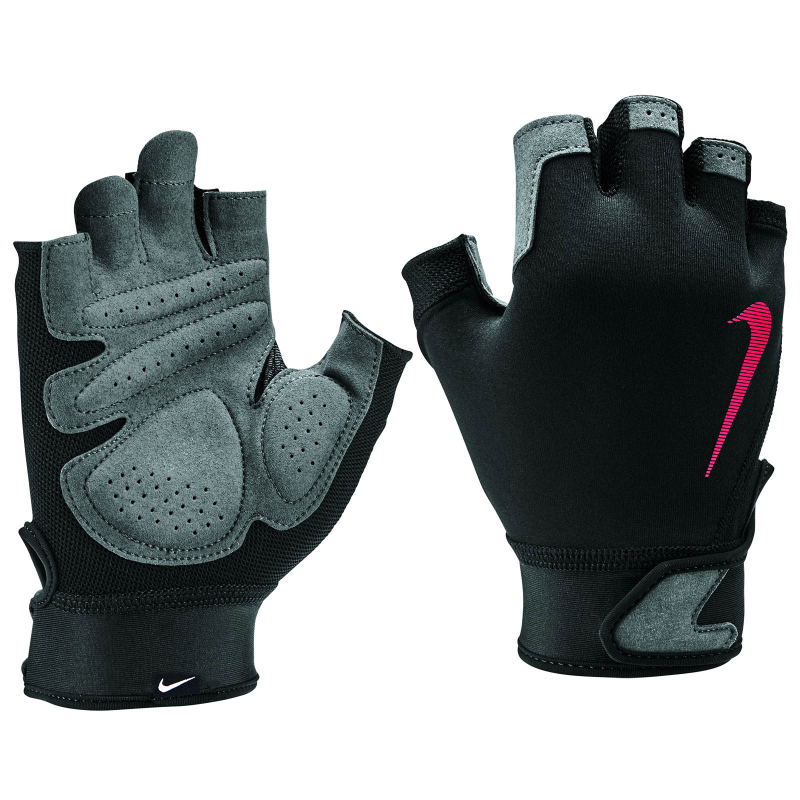 NIKE Ultimate Fitness Gloves Trainingshandschuhe Herren 074 black/LT crimson/LT crimson S