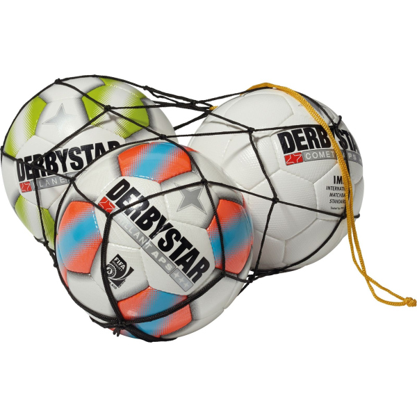 DERBYSTAR Ballnetz Polyester schwarz für 3 Bälle