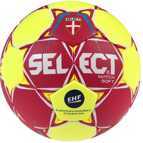 Select Match Soft Handball rot gelb weiß 3