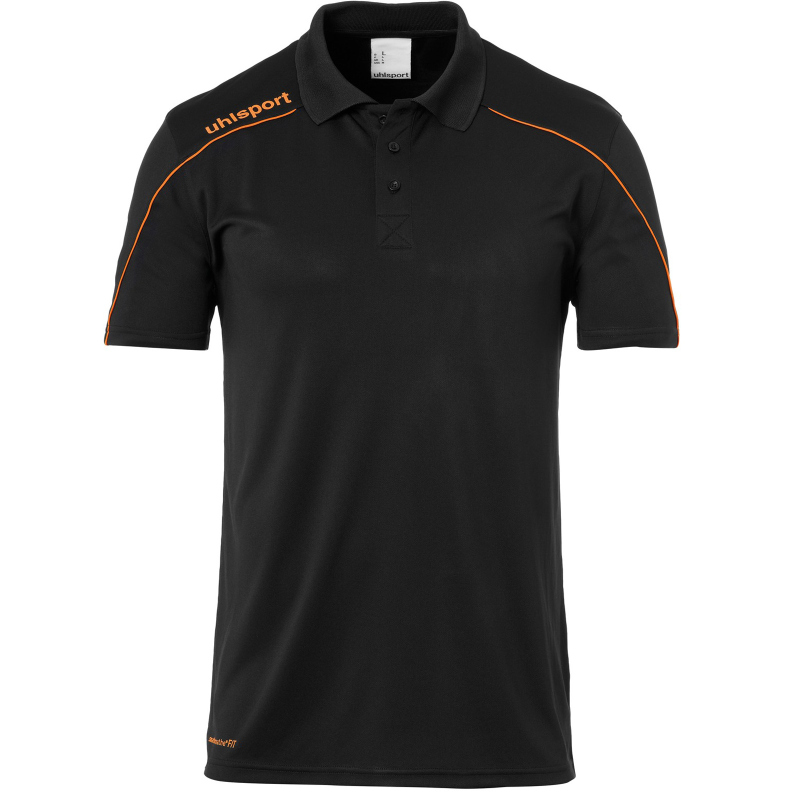 uhlsport Stream 22 Poloshirt schwarz/fluo orange 4XL