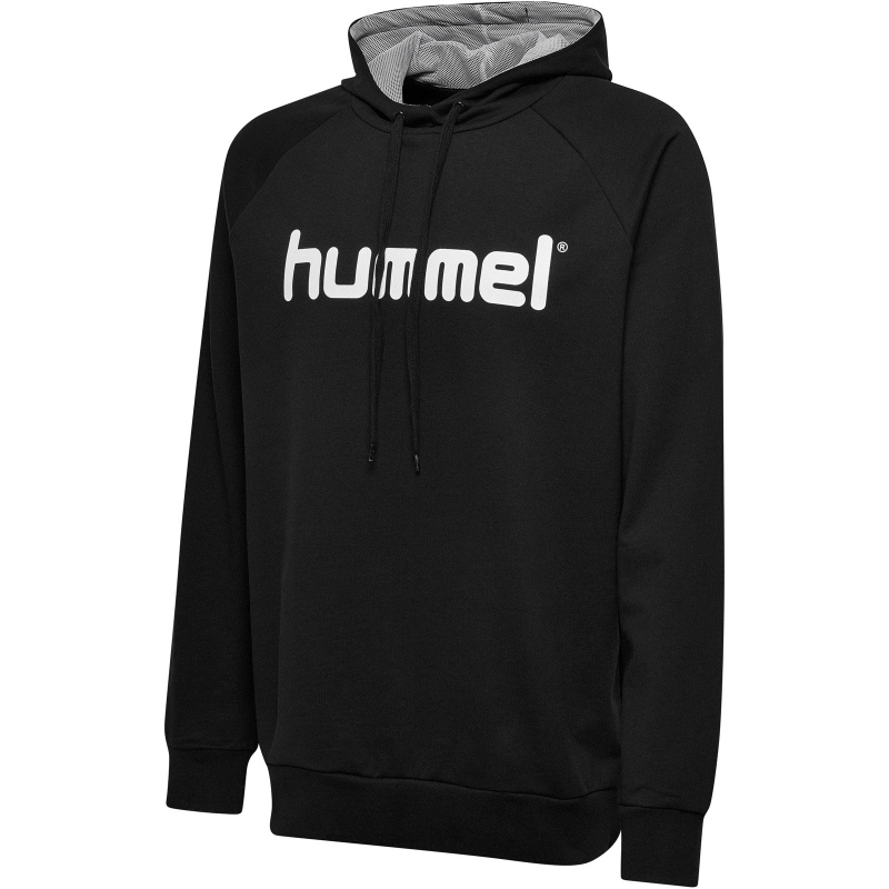 hummel GO Baumwoll Logo Hoodie Herren black XL