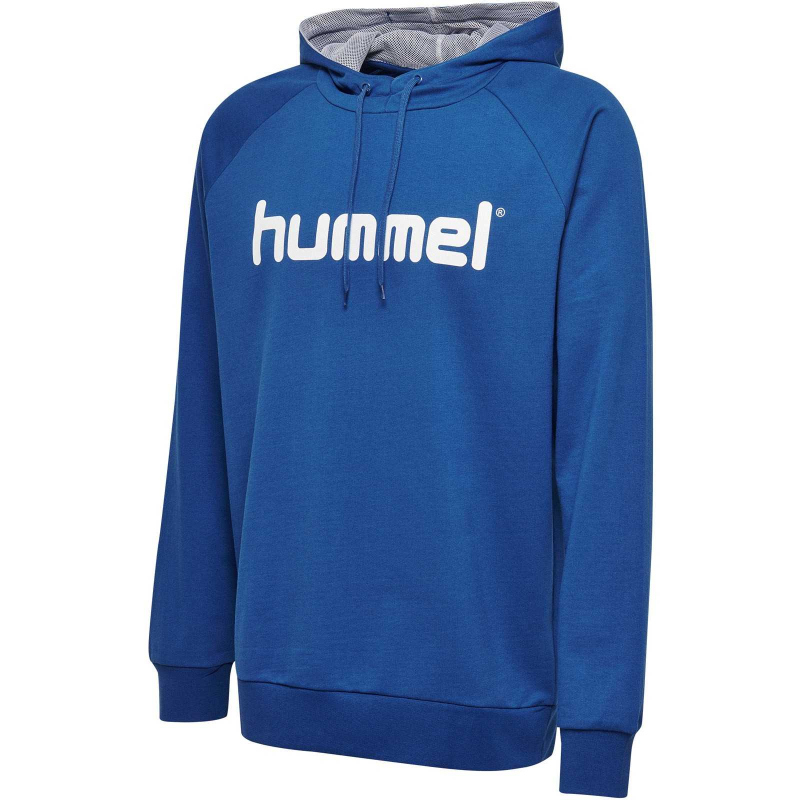 hummel GO Baumwoll Logo Hoodie Herren true blue S