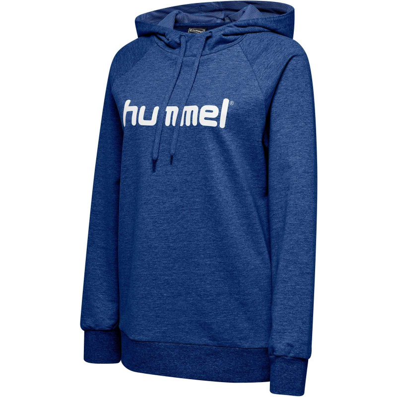 hummel GO Baumwoll Logo Hoodie Damen true blue XS
