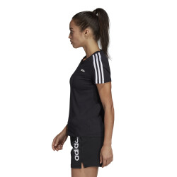 adidas Essentials 3-Streifen Trainingsshirt Damen schwarz/weiß XS