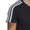adidas Essentials 3-Streifen Trainingsshirt Damen schwarz/weiß S