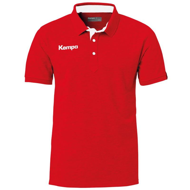 Kempa Prime Poloshirt rot/weiß XXL
