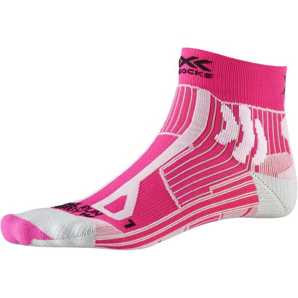 X-SOCKS Trail Run Energy Laufsocken Damen flamingo pink/pearl grey 41-42