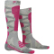X-SOCKS Ski Silk Merino 4.0 Socken Damen grey melange/pink 41-42