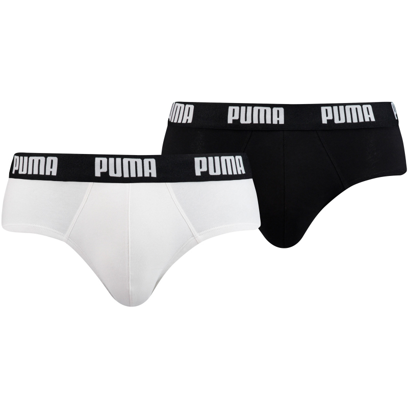 2er Pack PUMA Basic Brief Unterhose white / black S