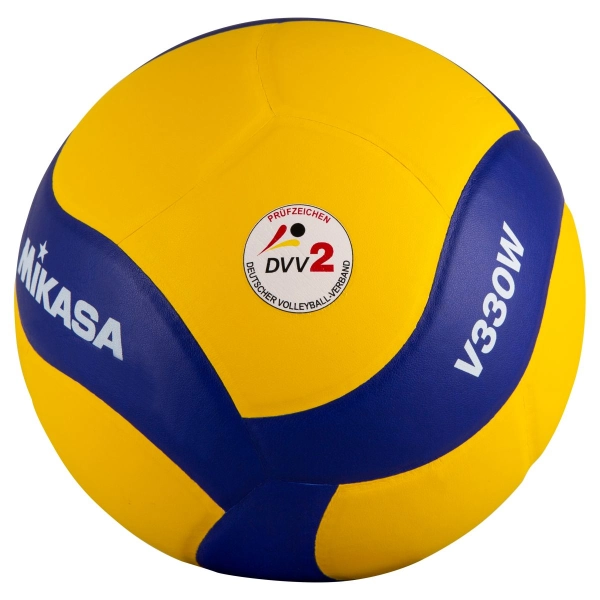 5 Mikasa V390W Volleyball Training Spiel Neu gelb/blau Gr