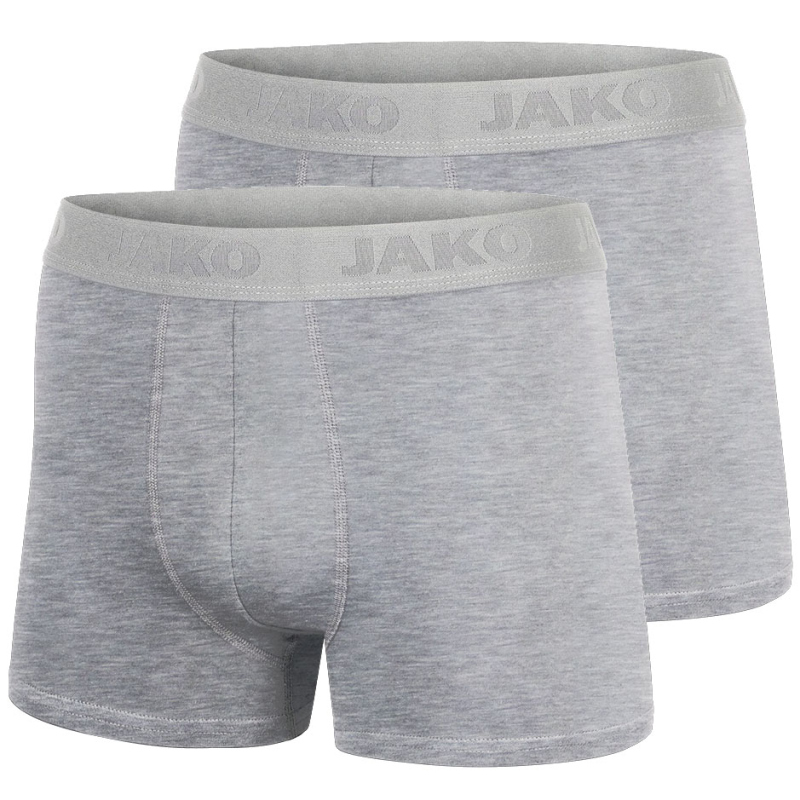 2er Pack JAKO Boxershorts Premium grau meliert XL