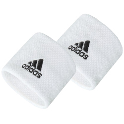 2er Pack adidas Schweißbänder weiß/schwarz