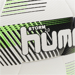 hummel Storm 2.0 Fußball white/black/green 5