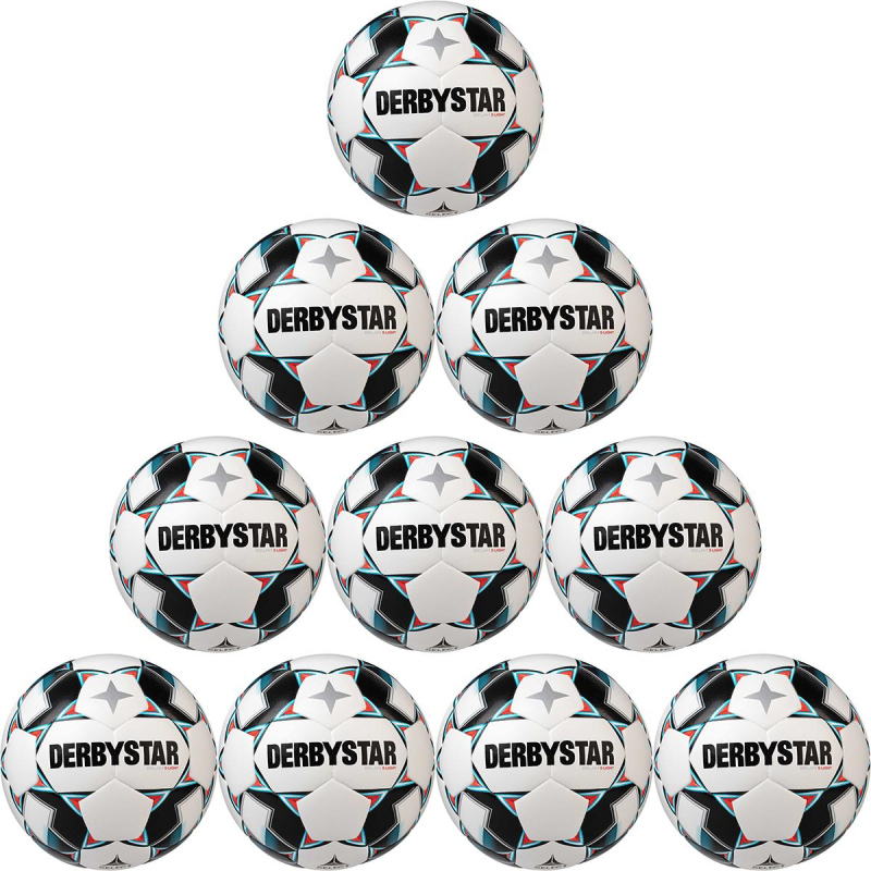 4 10er Ballpaket Derbystar Hyper Pro S-light Gr TOP Kinderfussball 290 g 