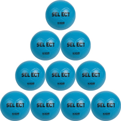 10er Ballpaket Select Kids Soft Handball blau 1