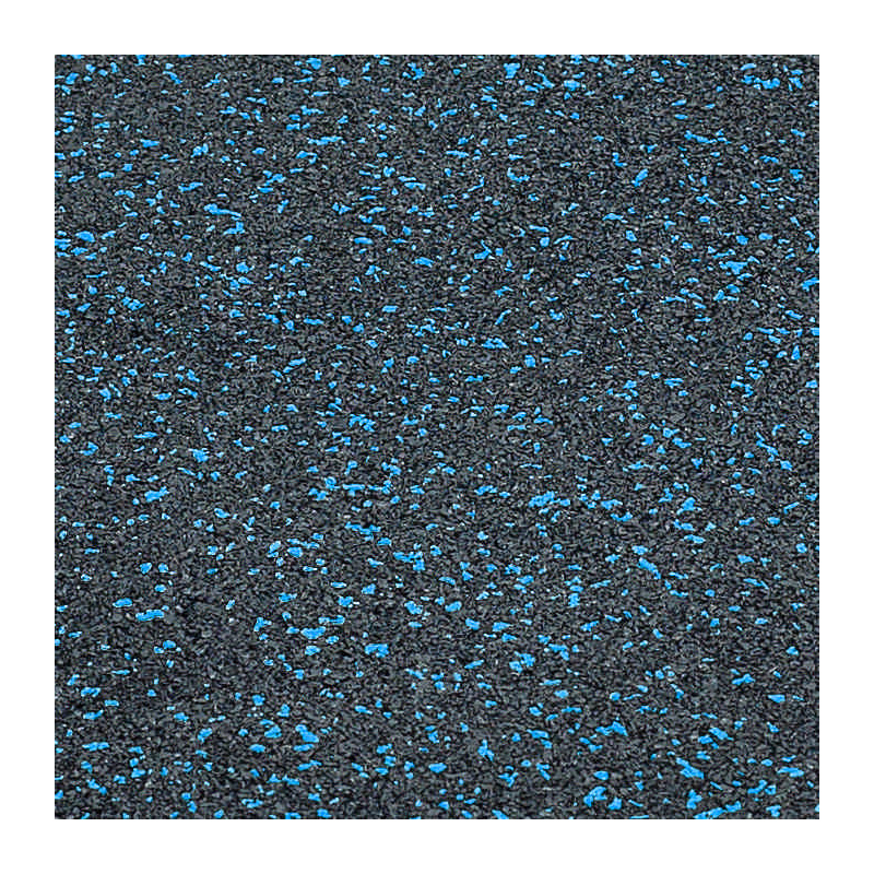 TRENDY SPORT Bodenmatte Rubber Interlocking Flooring Segura 1000 schwarz/blau 0,8 cm