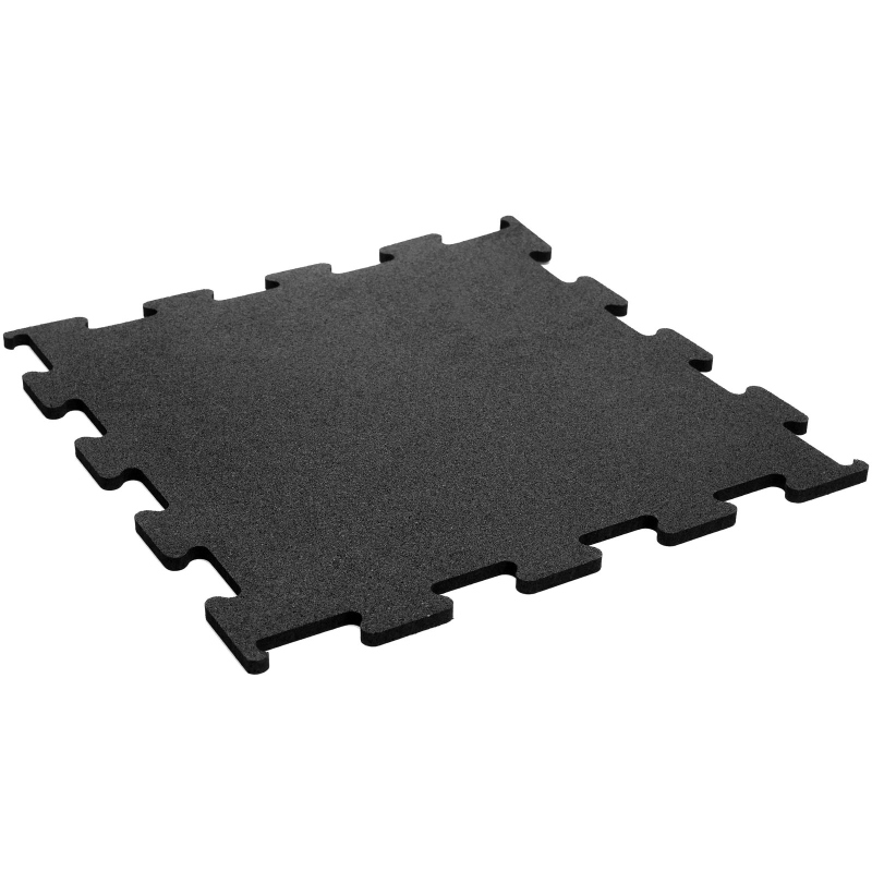 TRENDY SPORT Bodenmatte Rubber Interlocking Flooring Segura 1000 schwarz 0,6 cm