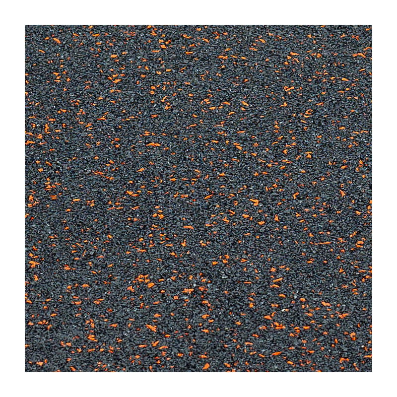TRENDY SPORT Bodenmatte Rubber Flooring Segura 1000 schwarz/orange 2,0 cm