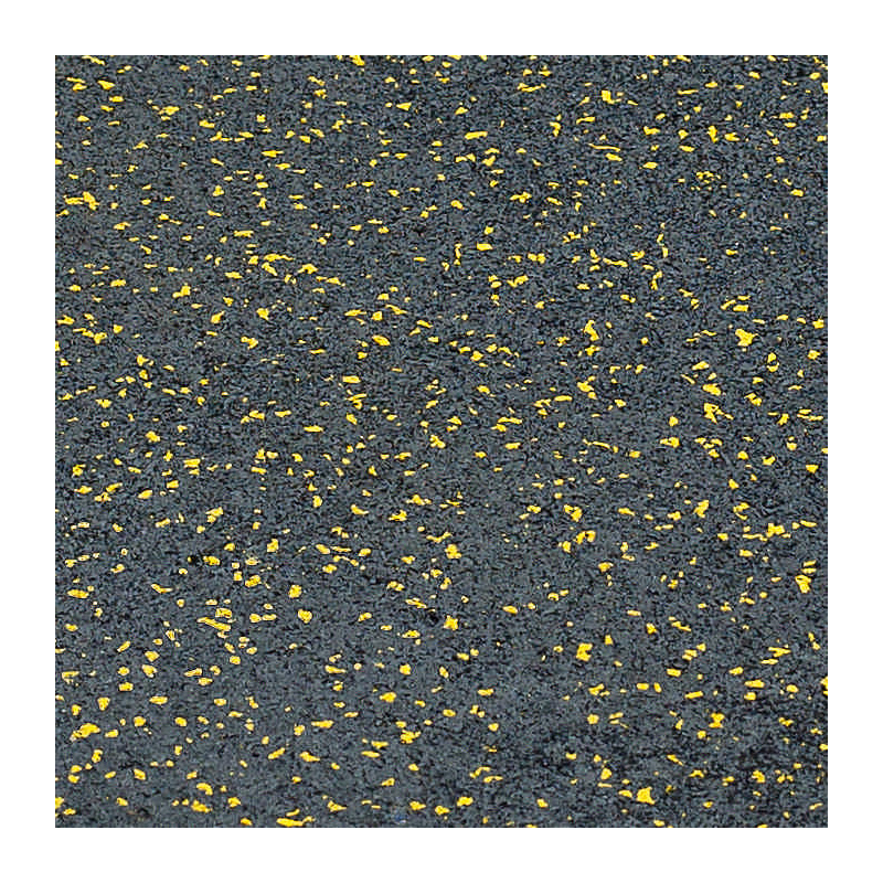 TRENDY SPORT Bodenmatte Rubber Flooring Segura 1000 schwarz/gelb 2,0 cm