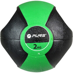 Pure2Improve Medizinball mit Griffen 2 kg