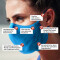 UYN Community Mask Mundschutz Schutzmaske Gesichtsmaske red L