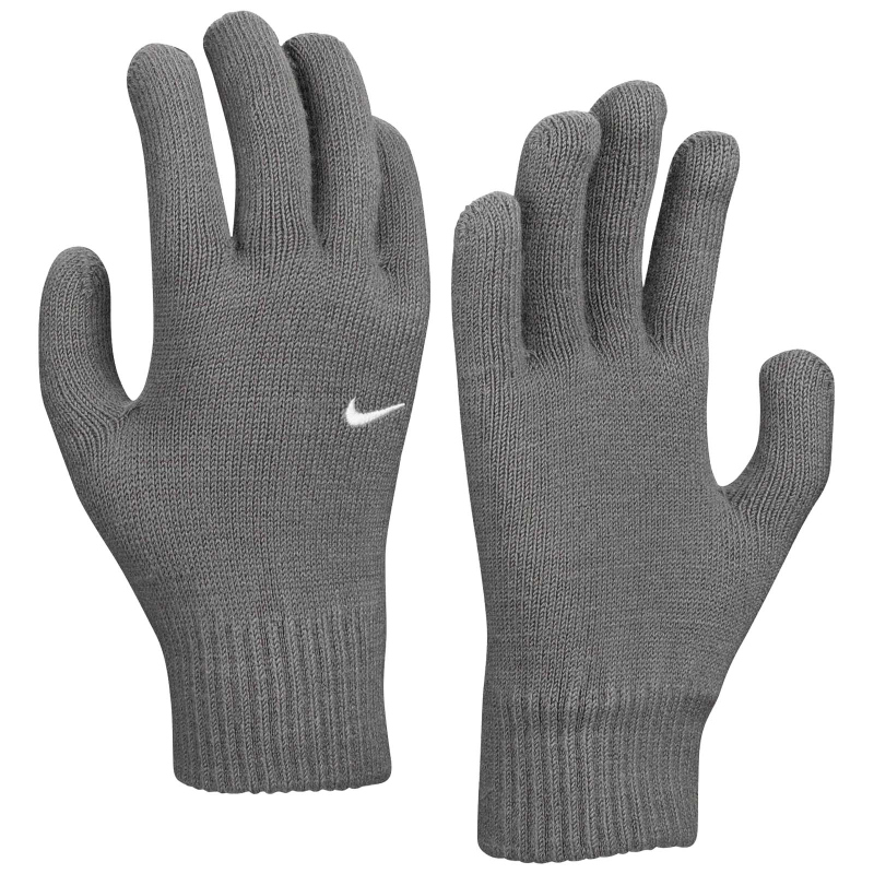 NIKE Swoosh Knit 2.0 Handschuhe 084 smoke grey/white S/M