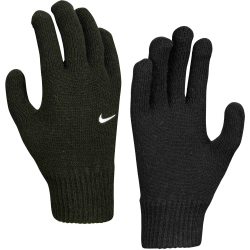 NIKE Swoosh Knit 2.0 Strick-Handschuhe 010 black/white L/XL