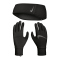 NIKE Dri-FIT Winterset Essential Laufset Headband +Handschuhe Damen 082 black/black/silver XS/S