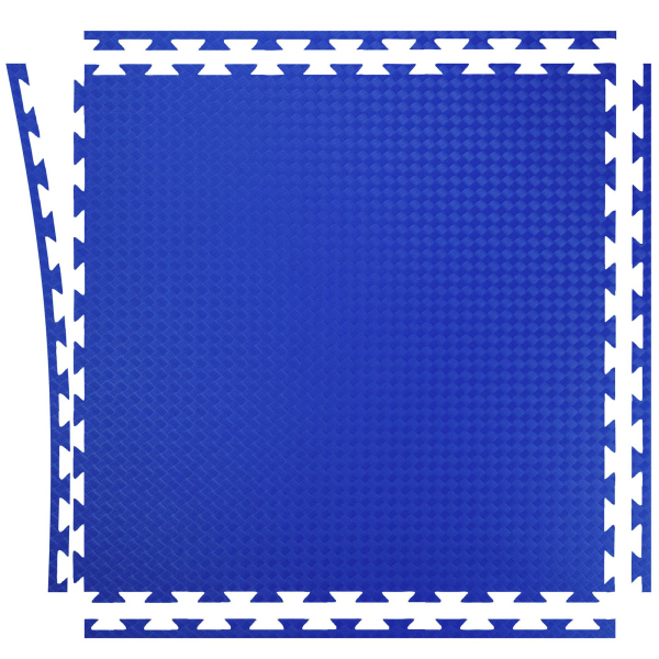 TRENDY SPORT Sportmatte Bodenmatte Standard - 100x100x2 cm Blau/Rot