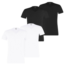 2er Pack PUMA Basic V-Neck T-Shirt Herren